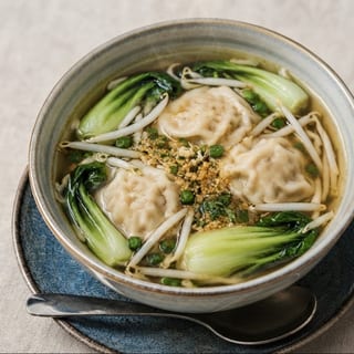 Vegetables Dumpling soup