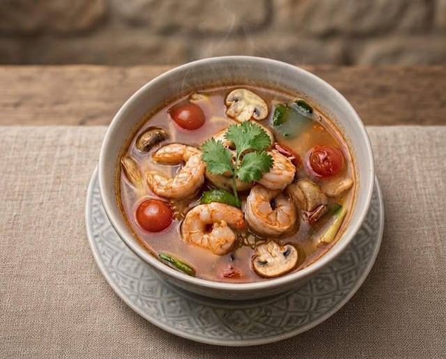 Large Tomyum Soup.