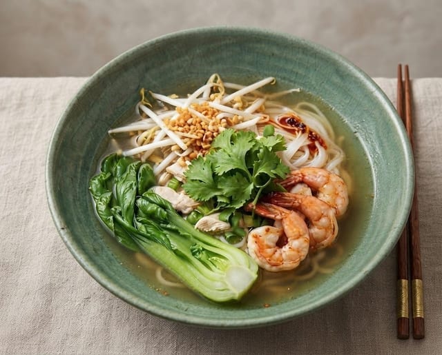 Thai Style Noodle Soup.