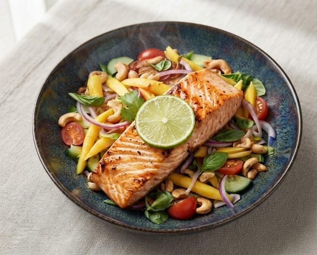 Salmon Mango Salad.