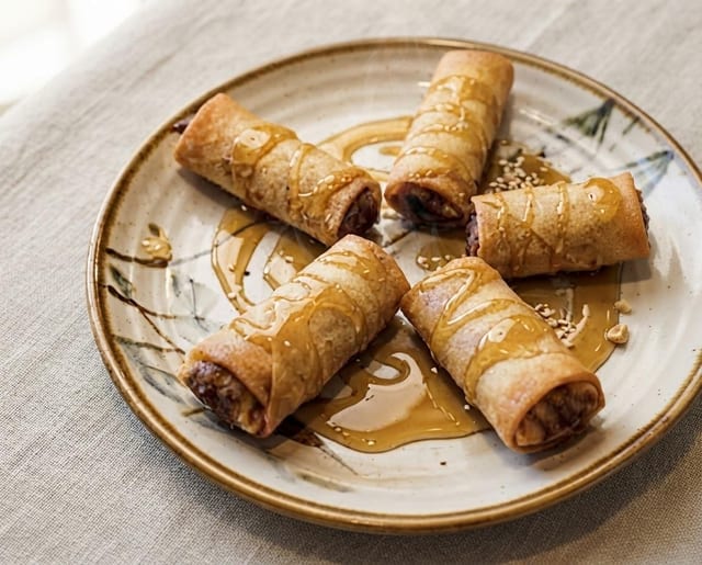 Fried Banana with Honey.