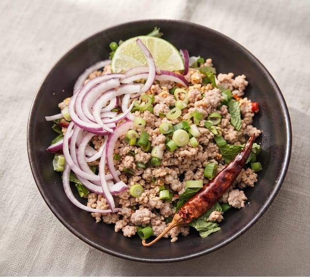 Larb Salad Ground Pork.