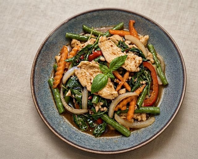 Basil Sauce (Please Choose your Rice).