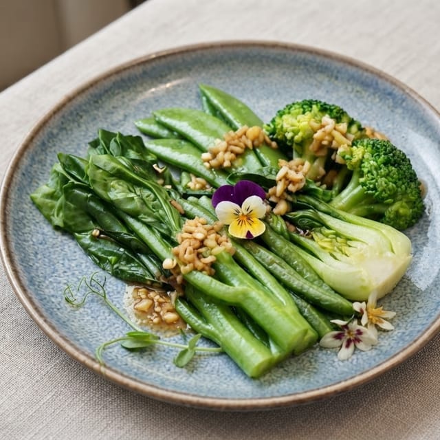 Steamed Mixed Greens.