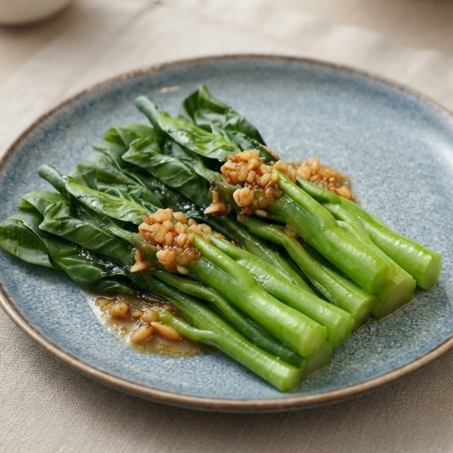 Steamed Chinese Broccoli.